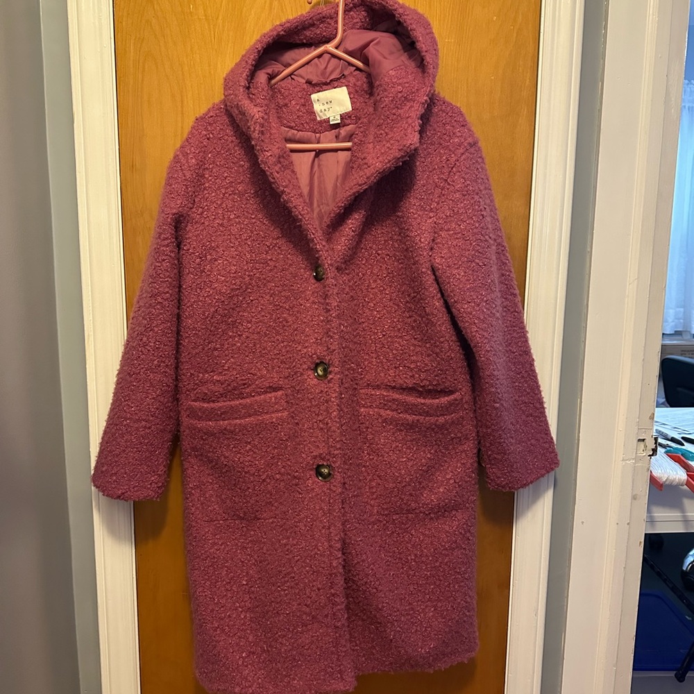 a new day Pink Teddy Jacket with Hood